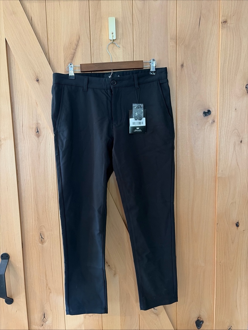 U-510 Pants Men’s 31x27 Black Performance Chino Stretch Commuter Pockets Preppy